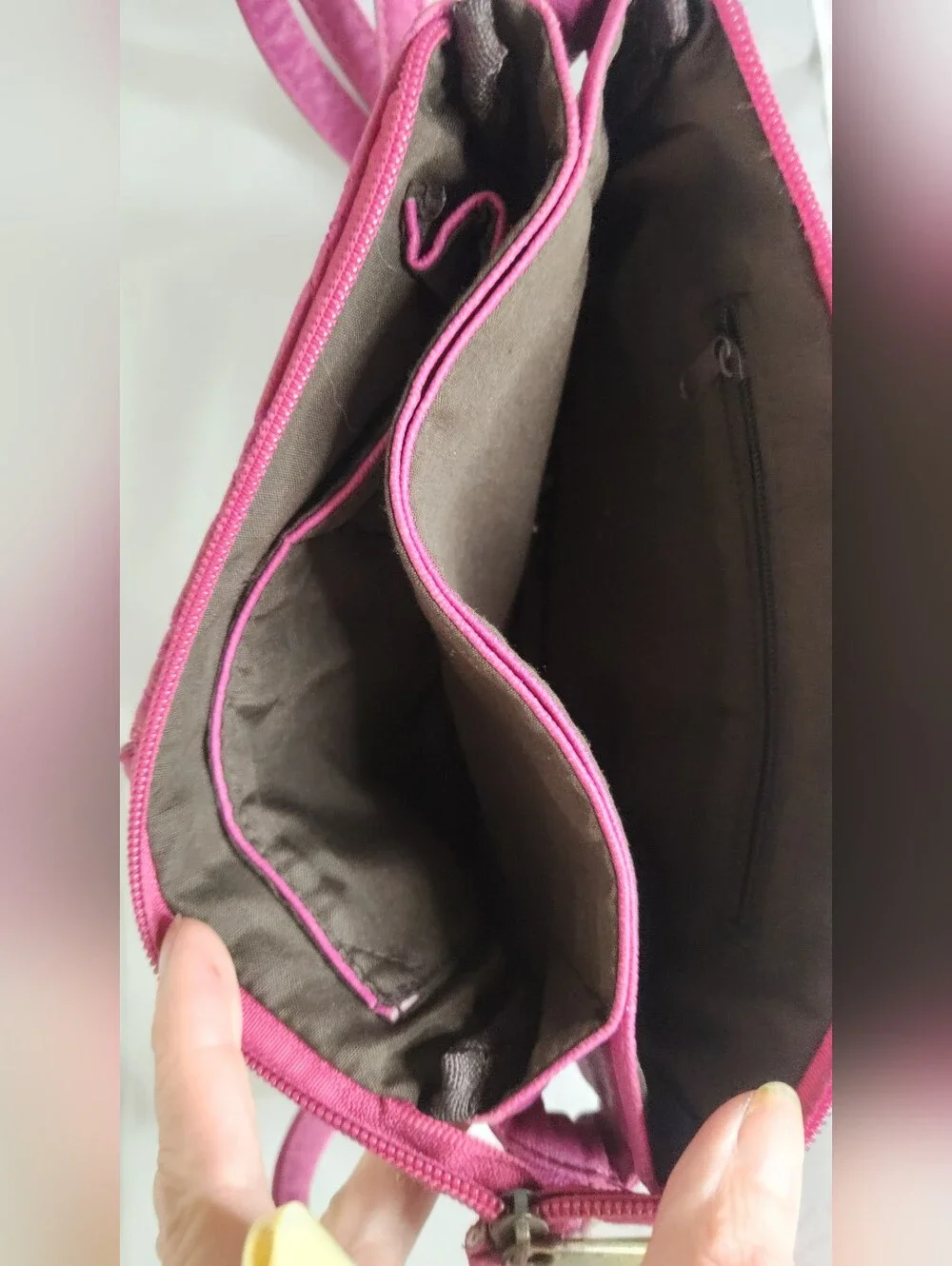 Marc Jacobs Quilted Crossbody Bag in Hot Pink Greay Shape!!
